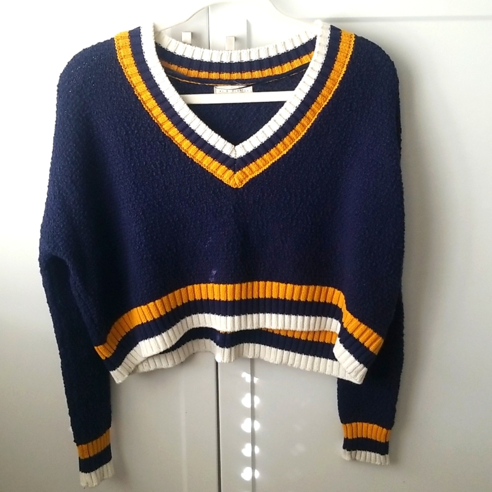 L.A. Heart Navy Knit Sweater